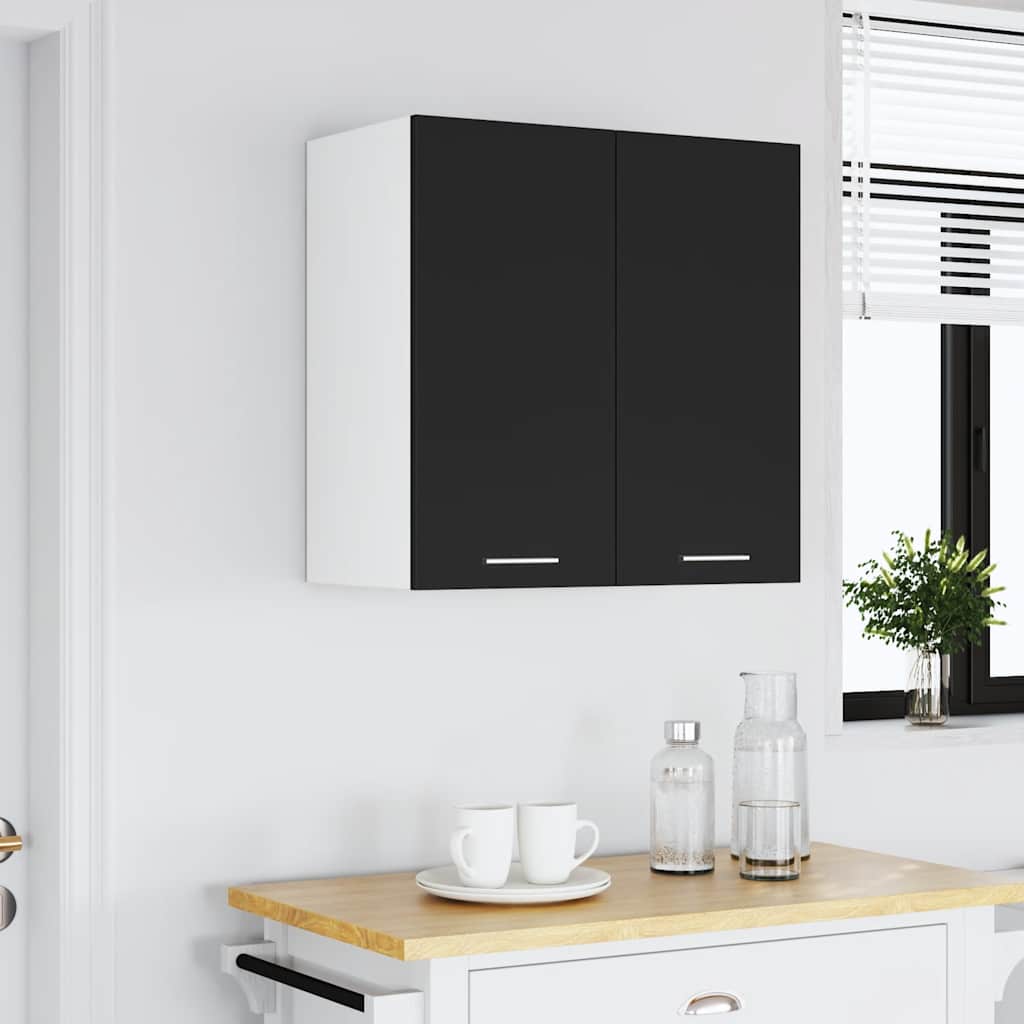 vidaXL Hangkast Lyon 60x31x60 cm bewerkt hout zwart afbeelding