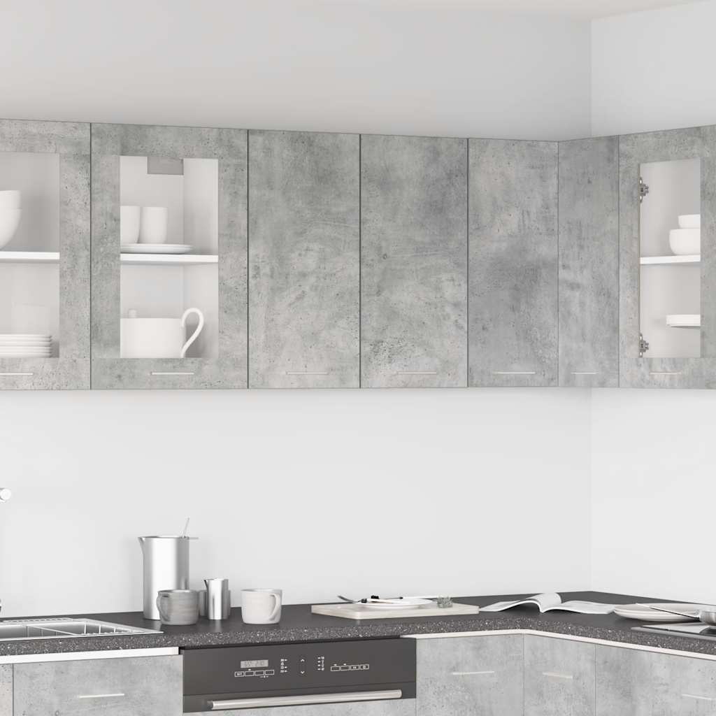 vidaXL seinakapp, betoonhall, 60 x 31 x 60 cm, puitlaastplaat