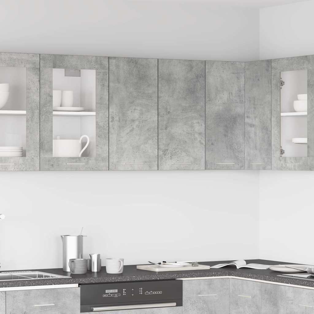 vidaXL Hängeschrank Lyon Betongrau 60x31x60 cm Holzwerkstoff
