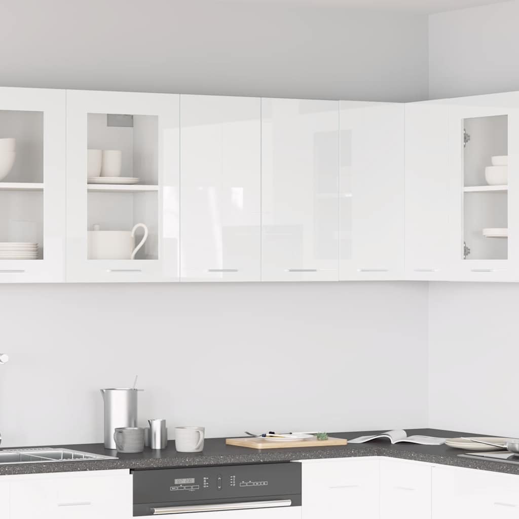 vidaXL Dulap suspendat “Lyon” alb extralucios 60 x 31 x 60 cm