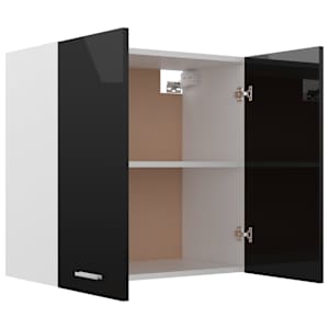 Horní skříňka Lyon černá vysoký lesk 60x31x60 cm kompozit - obrázek 4