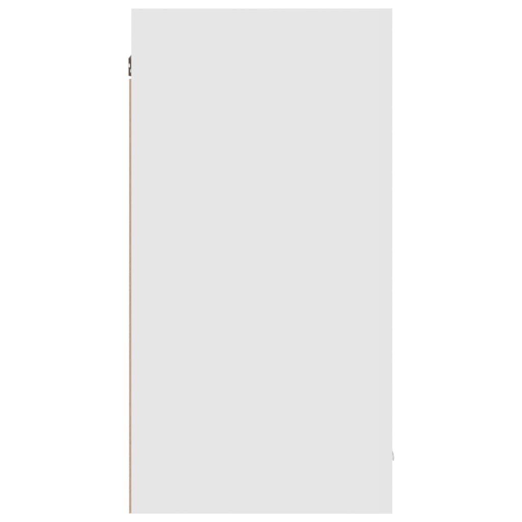 Hängeschrank Hochglanz-Weiß 80x31x60 cm Spanplatte