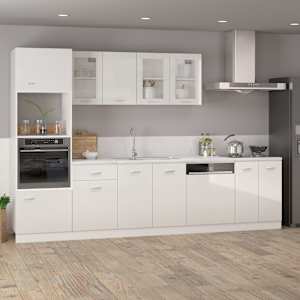 vidaXL Ντουλάπι Κρεμαστό με Τζάμι Lyon Γυαλ. Λευκό 40x31x60εκ.