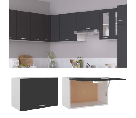 vidaXL Ντουλάπι Κρεμαστό Lyon Γκρι 60x31x40 εκ. από Επεξ. Ξύλο