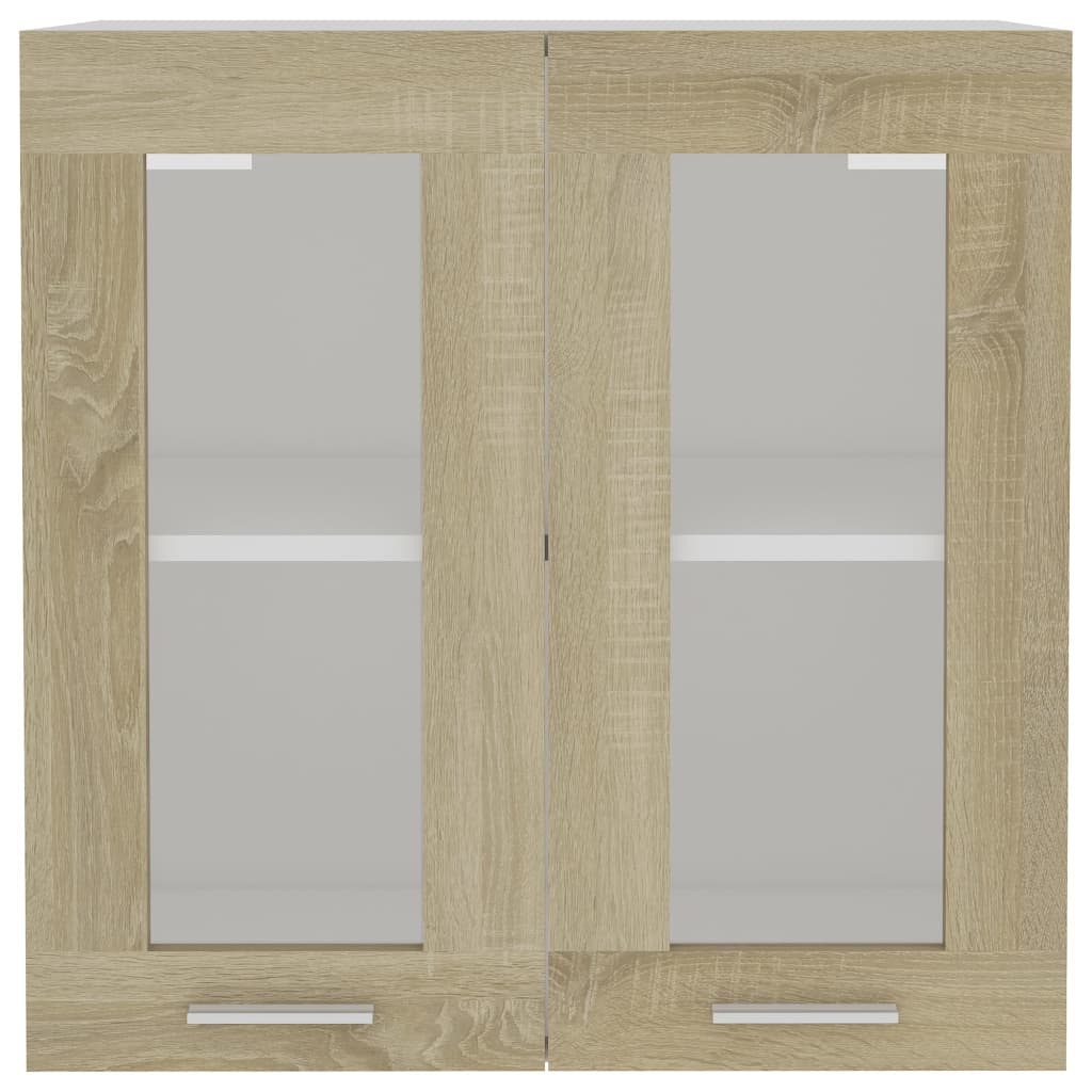 Hanging Glass Cabinet Sonoma Oak 60x31x60 Cm Engineered Wood VidaXL 15 width=274