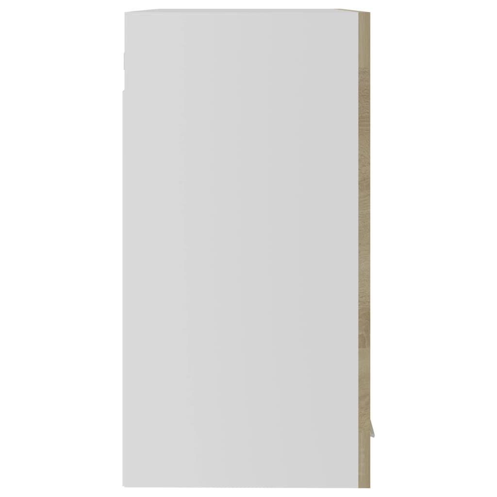  Presklená závesná skrinka, sonoma 60x31x60 cm, kompozitné drevo