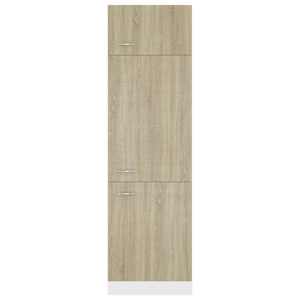 Skříň pro vestavnou lednici dub sonoma 60x57x207 cm kompozit - obrázek 5
