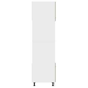 Skříňka na mikrovlnku dub sonoma 60x57x207 cm kompozitní dřevo - obrázek 7