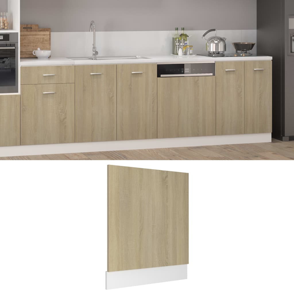 vidaXL Panel do zabudowy zmywarki "Lyon" kolor db sonoma 595x3x67 cm