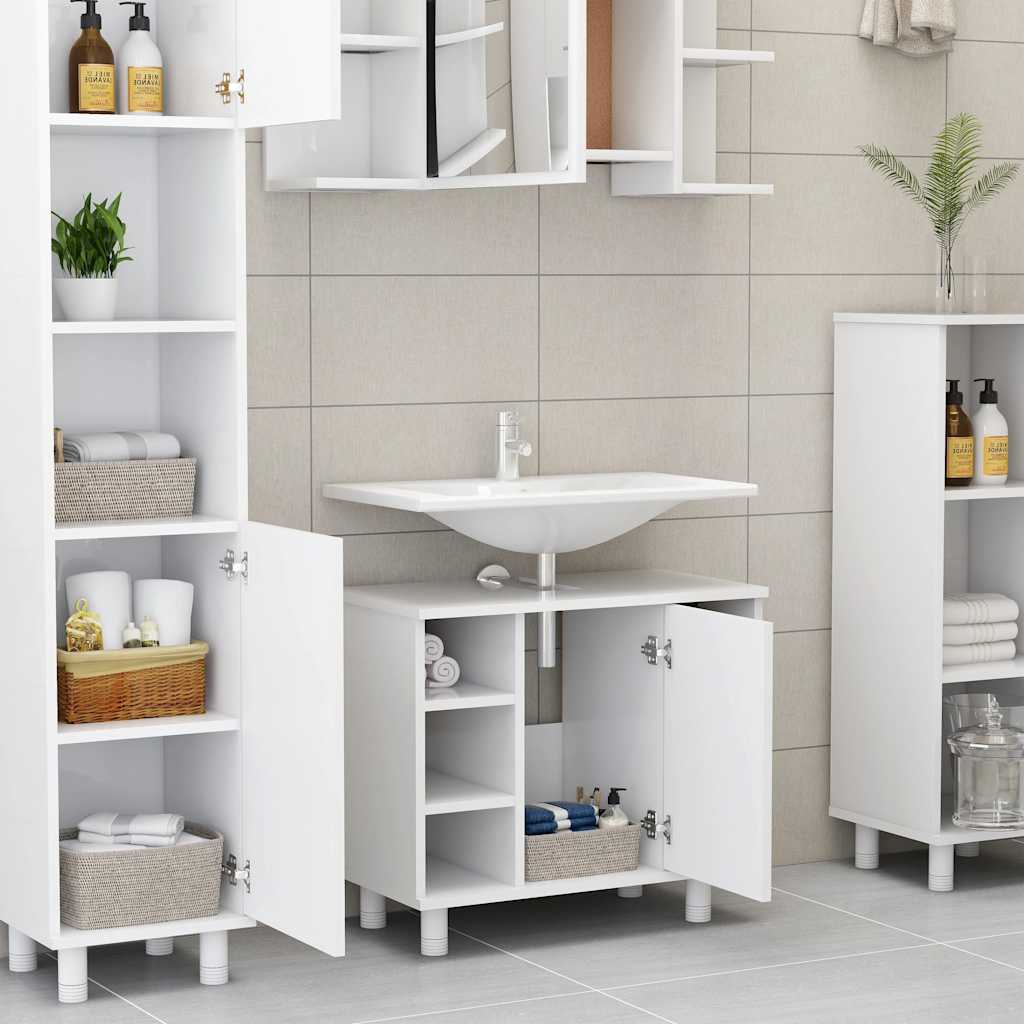 

vidaXL Badkamerkast 60x32x53,5 cm spaanplaat wit