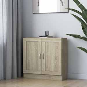 Knjižna omara sonoma hrast 82,5x30,5x80 cm iverna plošča