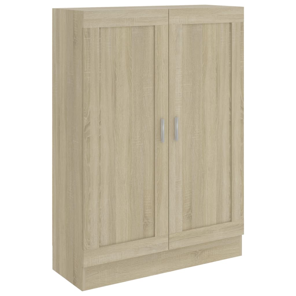 

vidaXL Book Cabinet Sonoma Oak 32.5"x12"x45.3" Engineered Wood