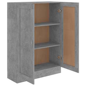 Knihovna betonově šedá 82,5 x 30,5 x 115 cm kompozitní dřevo - obrázek 4