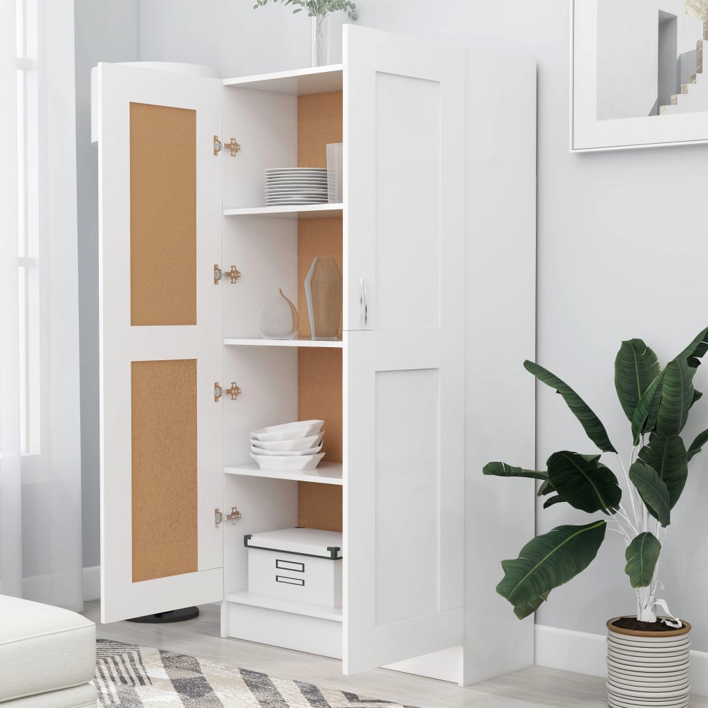

vidaXL Boekenkast 82,5x30,5x150 cm spaanplaat wit