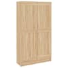 vidaXL raamatukapp Sonoma tamm 82,5 x 30,5 x 150 cm tehispuit