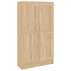 vidaXL raamatukapp Sonoma tamm 82,5 x 30,5 x 150 cm tehispuit