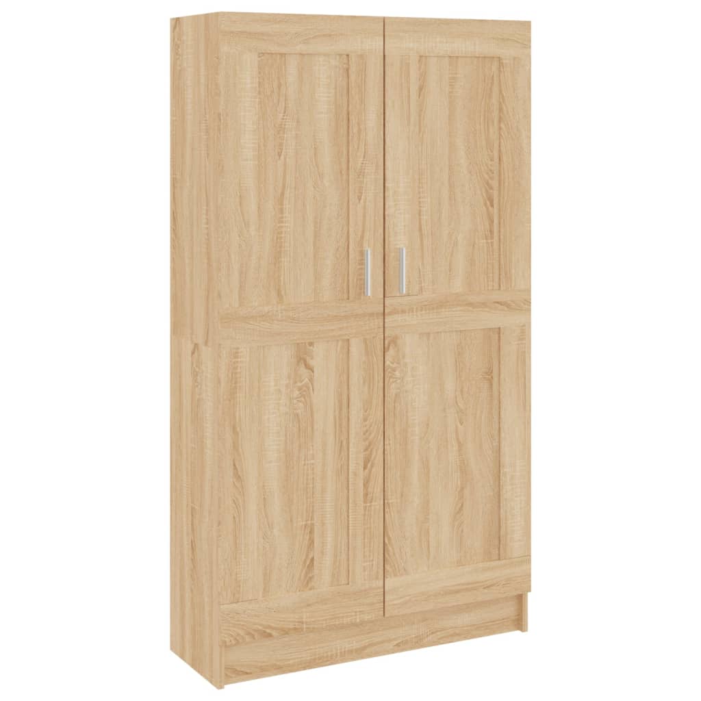 

vidaXL Book Cabinet Sonoma Oak 32.5"x12"x59.1" Engineered Wood