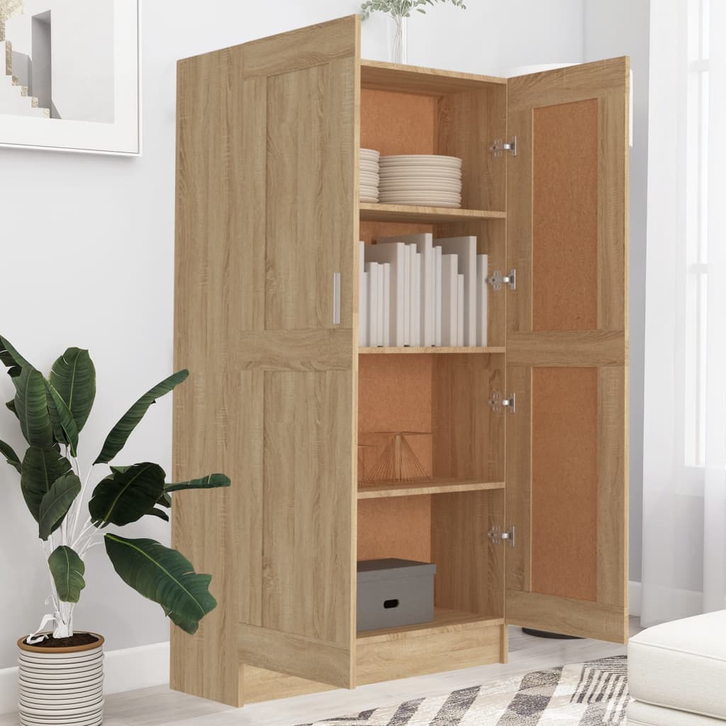

vidaXL Boekenkast 82,5x30,5x150 cm spaanplaat sonoma eikenkleurig