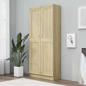 Knjižna omara sonoma hrast 82,5x30,5x185,5 cm iverna plošča