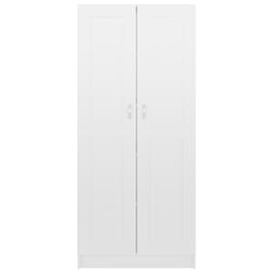 Knihovna bílá vysoký lesk 82,5x30,5x185,5 cm kompozitní dřevo - obrázek 6