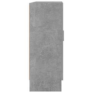 Prosklená skříň betonově šedá 82,5x30,5x80 cm kompozitní dřevo - obrázek 6