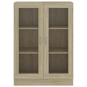 Prosklená skříň dub sonoma 82,5x30,5x115 cm kompozitní dřevo - obrázek 5