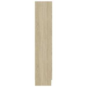 Prosklená skříň dub sonoma 82,5x30,5x150 cm kompozitní dřevo - obrázek 6