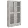 vidaXL vitriinkapp betoonhall 82,5 x 30,5 x 150 cm tehispuit