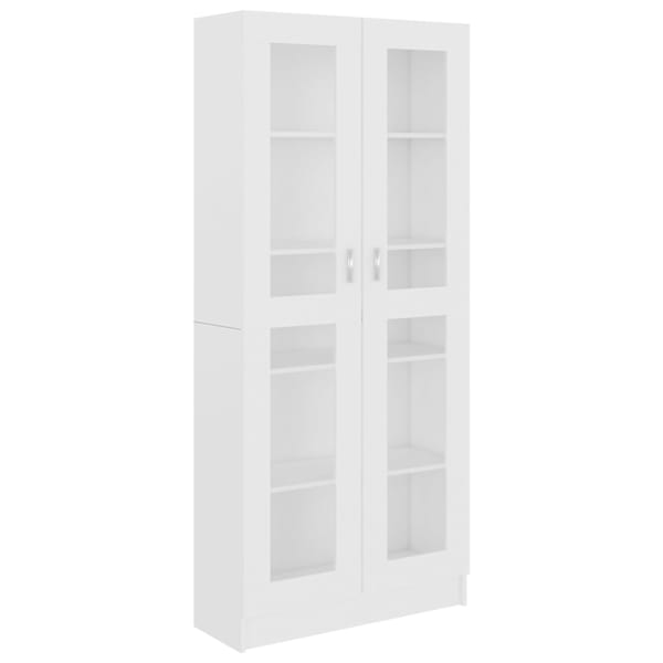 vidaXL vitriinkapp valge 82,5x30,5x185 cm tehispuit