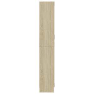 Prosklená skříň dub sonoma 82,5x30,5x185 cm kompozitní dřevo - obrázek 5