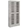 vidaXL vitriinkapp betoonhall 82,5x30,5x185 cm tehispuit