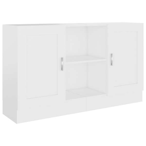 vidaXL puhvetkapp, valge 120 x 30,5 x 70 cm tehispuit