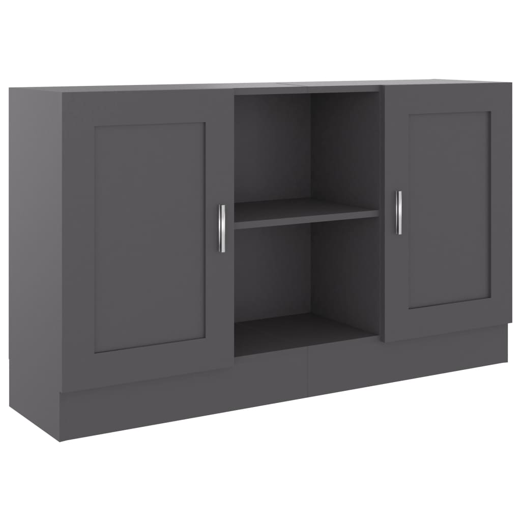 

vidaXL Sideboard Gray 47.2"x12"x27.6" Engineered Wood