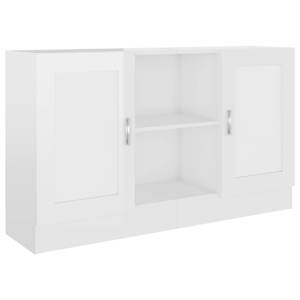 Příborník bílý vysoký lesk 120 x 30,5 x 70 cm kompozitní dřevo - obrázek 2