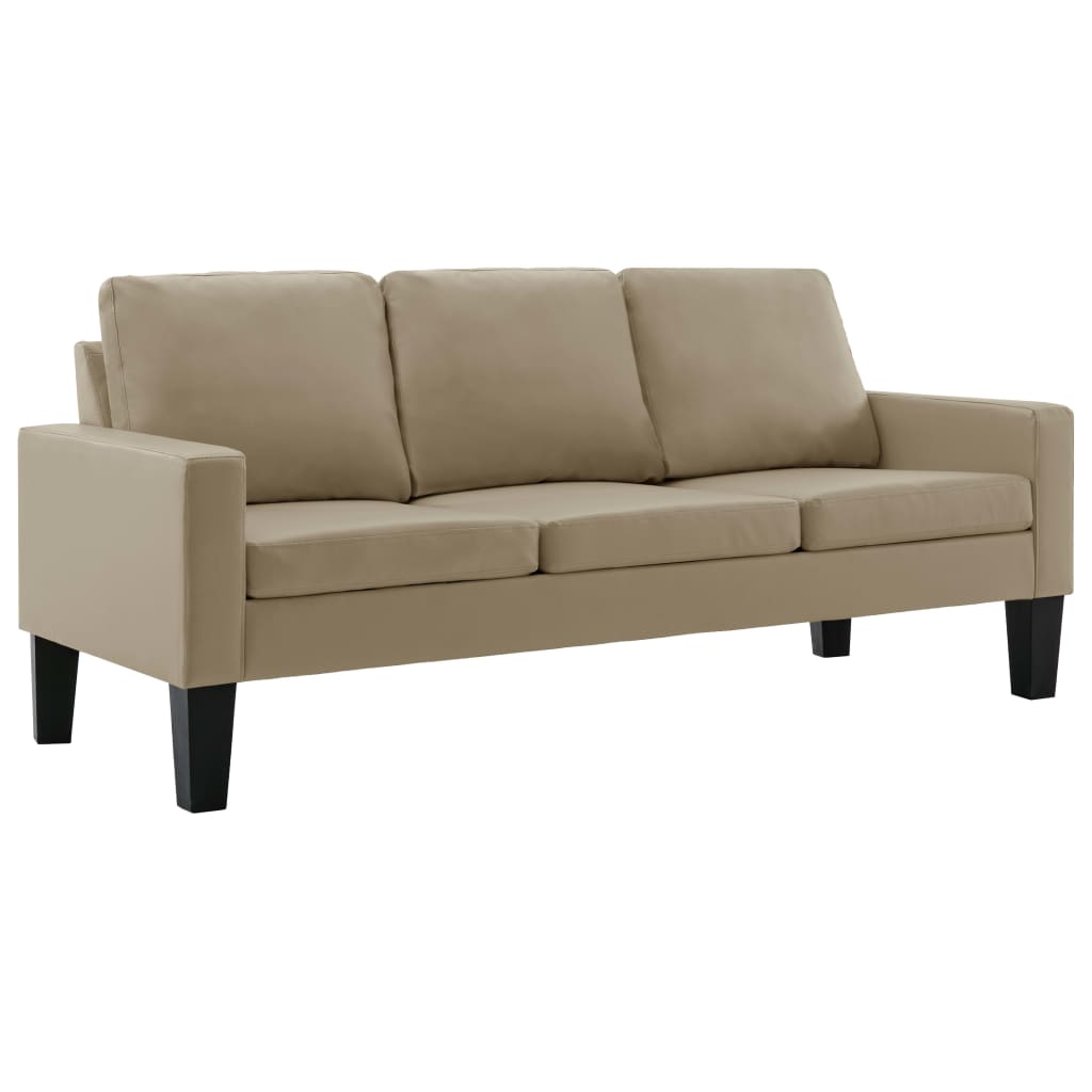 vidaXL 2-dijelni set sofa od umjetne kože boja cappuccina