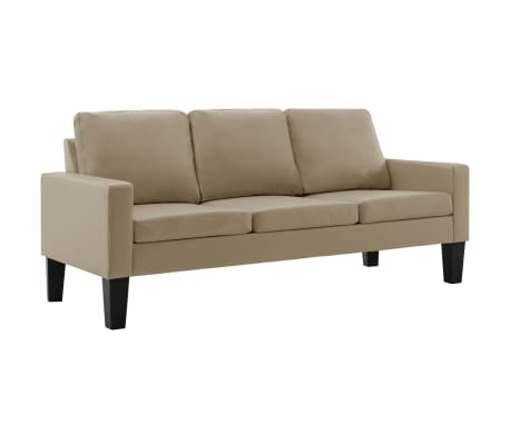 vidaXL 2-dijelni set sofa od umjetne kože boja cappuccina