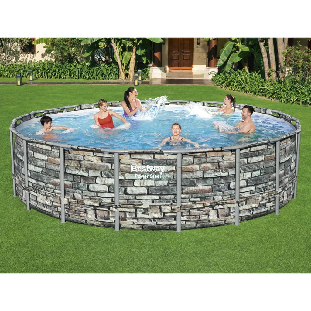 

Bestway Zwembad Power Steel 549x132 cm