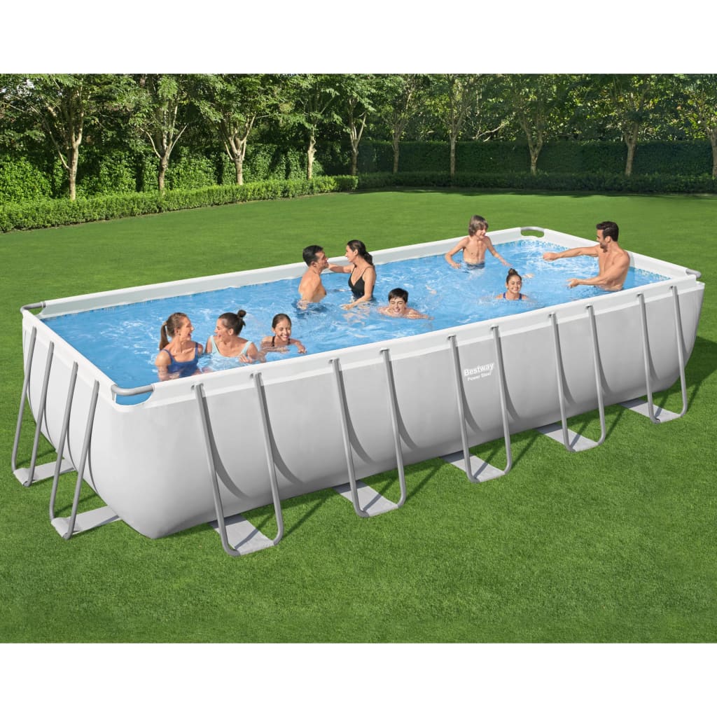

Bestway Zwembad Power Steel bovengronds rechthoekig 19281 L
