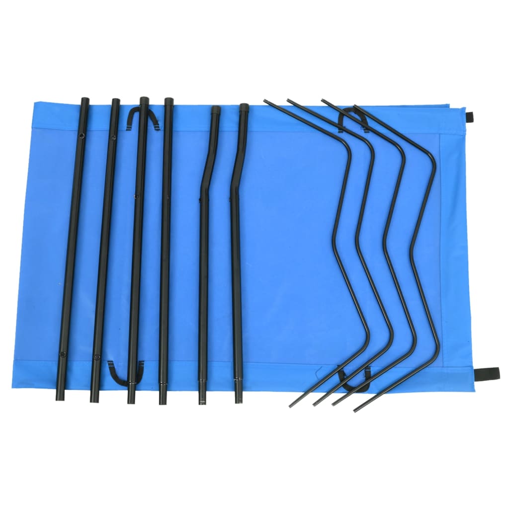 Thumbnail - vidaXL Campingbett 180x60x19 cm Oxford-Gewebe und Stahl Blau