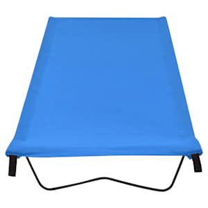 Kempingová postel 180 x 60 x 19 cm oxfordská látka ocel modrá - obrázek 2
