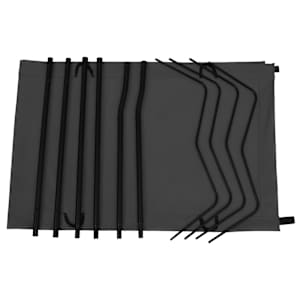 Kempingová postel 180 x 60 x 19 cm oxfordská látka ocel černá - obrázek 3