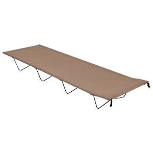 vidaXL matkavoodi 180x60x19 cm, oxford-kangas ja teras, pruunikashall