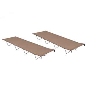 Kamp postelja 2 kosa 180x60x19 cm oksford blago in jeklo taupe