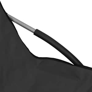 Skládací plážová křesla 2 ks černá textil - obrázek 7