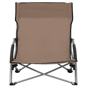 Skládací plážová křesla 2 ks taupe textil - obrázek 3