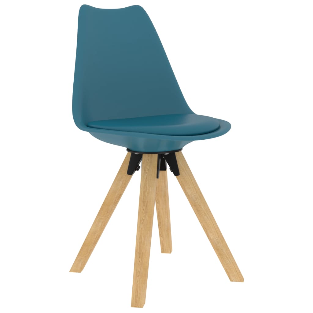 

vidaXL Eetkamerstoelen 2 st turquoise