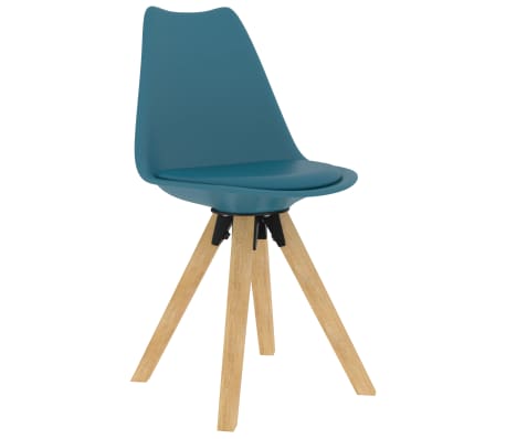 vidaXL Eetkamerstoelen 4 st turquoise