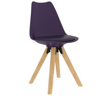 vidaXL Valgomojo kėdės, 2vnt., alyvinės spalvos