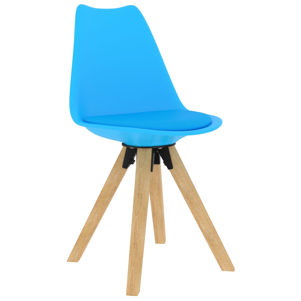 

vidaXL Eetkamerstoelen 2 st blauw