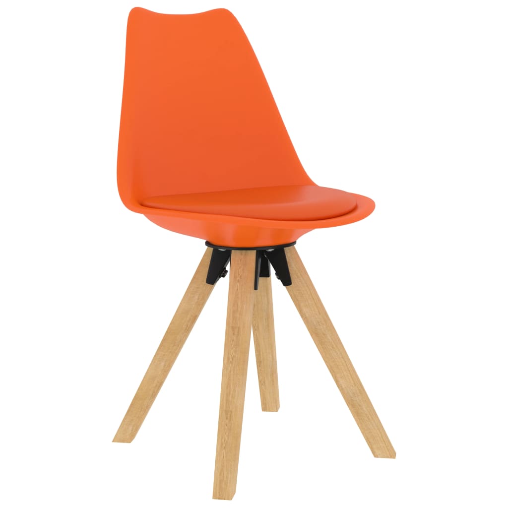 

vidaXL Eetkamerstoelen 4 st oranje